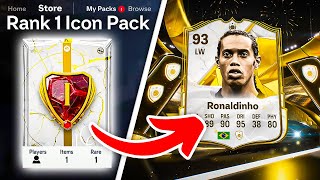 6x RANK 1 ICON PACKS \u0026 REWARDS! 🤯 FC 25 Ultimate Team