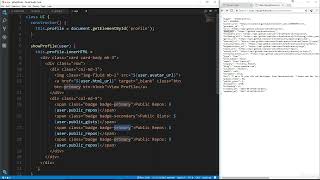 JavaScript API Projects - Github Finder Part 3 - Display The Profile
