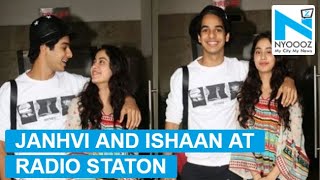 Janhvi and Ishaan promoting ‘Dhadak’ at a radio station