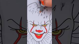Coloring Pennywise 🤡 #coloring #drawing #art #it #pennywise #halloween