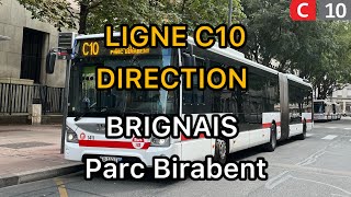 [TCL] Ligne C10 du réseau TCL Lyon en direction de Brignais Parc Birabent.🚍