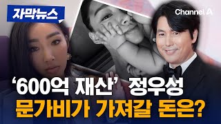 '600억' 재산 추정 정우성 …문가비 子 둘러싼 재산분할 쟁점은? [자막뉴스] / 채널A