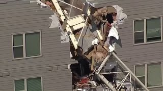 VIDEO: Crane crashes into Dallas apartment building