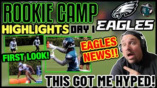 FIRST LOOK! EAGLES ROOKIE CAMP DAY 1 HIGHLIGHTS! ITS BEEN YEARS SINCE THEY DID T