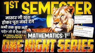 Mathematics-1st Semester Most Important Question ONE NIGHT SERIES Polytechnic Exam 2024-25