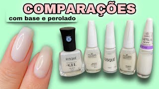 TESTANDO ESMALTE BRANCO COM BASE E ESMALTE PEROLADO