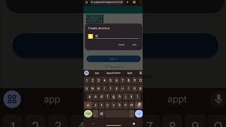 Android Patient Portal Shortcut