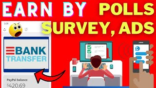 Complete Poll Survey Watch Ads To Make Money Online With dollarhuge.com -Work In your Part Time Home