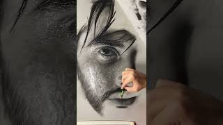 HYPERREALISTIC Portrait Drawing - Charcoal pencils