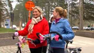 Dina overtuigt Vivian om te fietsen | Let's Get Fit | VTM