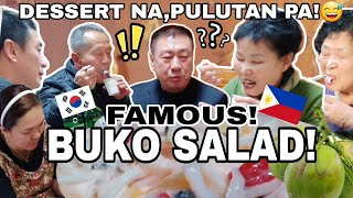 KOREAN FAMILY REQUEST BUKO SALAD IN LUNAR NEW YEAR | DESSERT NA , PULUTAN PA😅 | FILIPINO FOOD