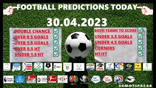 Football Predictions Today (30.04.2023)|Today Match Prediction|Football Betting Tips|Soccer Betting