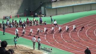 2016.11.06 福岡県小学生秋季陸上競技大会 6年女子100ｍ予選5組