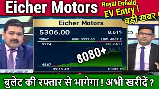 Eicher Motors share news today Anil Singhvi,Royal Enfield Sales UP ! Analysis,tomorrow target,bonus