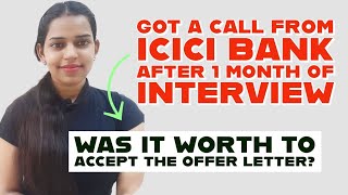 Recent Interview Process \u0026 Questions asked by ICICI Bank|Offer Letter \u0026 Joining 😔?