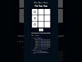 🎮 Tic Tac Toe Game 2025! 💻✨ | Build with HTML, CSS & JavaScript in 60 Seconds||#shorts #shortvideo