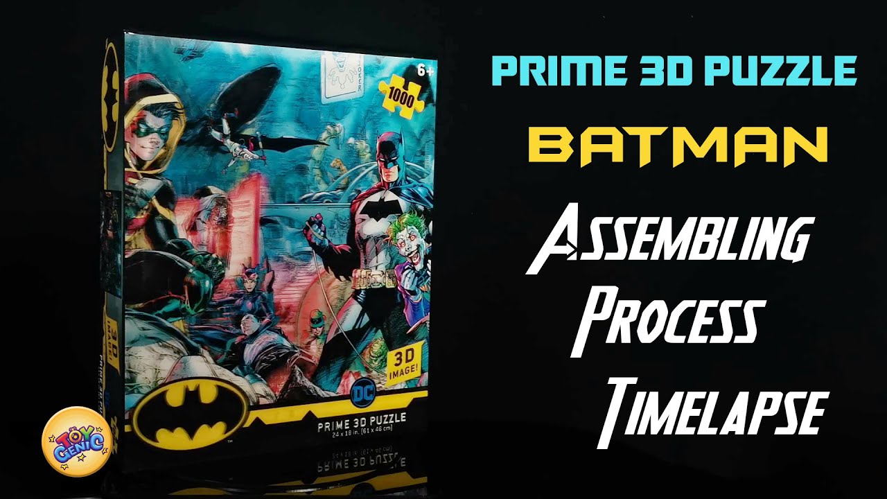 Prime 3D Jigsaw Puzzle Batman 1000 Pieces Assembling Process Timelapse ...