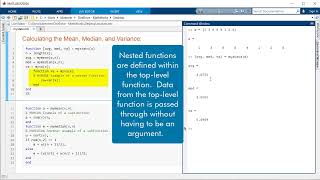 Using Subfunctions and Nested Functions Help Center Videos MATLAB & Simulink