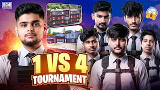 1v4 Youtubers VS Youtubers Battle 🔥 BIXI OP Solo vs Squad TOURNAMENT | BGMI