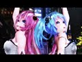 【mmd】 red rose ネギトロ tda式改変初音ミク 巡音ルカ 【4k】