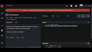 Codewars | Sum Mixed Array | Python 8 kyu