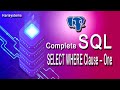 Where clause in SQL | postgreSQL tutorial for beginners | harisystems