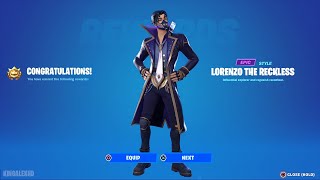 How To Get Lorenzo The Reckless Style \u0026 Lorenzo The Dashing Style FREE In Fortnite!  Lorenzo Skin