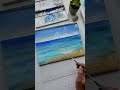 watercolor beach landscape