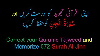 Memorize 072-Surah Al-Jinn (complete) (10-times Repetition)