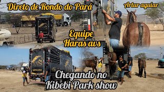 EQUIPES CHEGANDO NO KIBEBI PARK SHOW, HARAS AVS DIRETO DE RONDO DO PARA