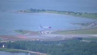 Plane take-off and landing at Tromsø Airport (NO)