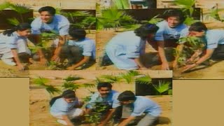 Imran Khan | Wasim Akram | Javed Miandad | participating in tree plantation at SKMH during 1993.