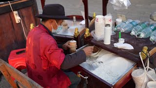 A century-old snack that is about to disappear! Top cake, street food in Yueyang, Hunan!