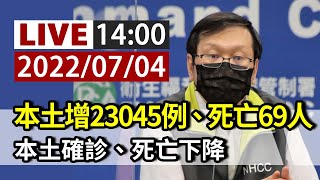 【完整公開】LIVE 本土增23045例、死亡69人  本土確診、死亡下降