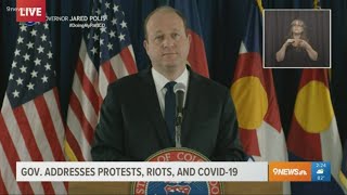 Full news conference: Colorado governor addresses George Floyd protests, COVID-19