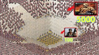 Boris in the death hole - vs 5000 Conscripts - Red Alert 2