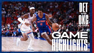 GAME HIGHLIGHTS: Pistons Complete the Comeback to Beat the Thunder in Preseason Action | Pistons TV