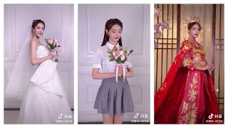 Wedding Dress Western vs Easten 东西方婚服对比 抖音热门视频 Tiktok Trending Video