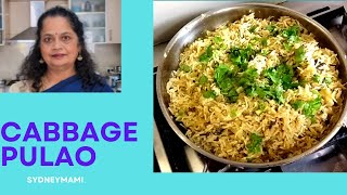 Cabbage Pulao -easy lunch box recipe