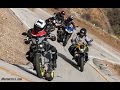 Super Naked Bike Shootout - FZ-10 vs. Tuono 1100 RR vs. Speed Triple R vs. 1190 SX - 4K