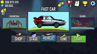 Hill Climb Racing 1 - New Vehicle FAST CAR Unlocked Gameplay Walkthrough