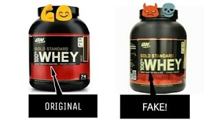 Identify Fake Protein ON Gold Standard Whey Protein Authentication checks