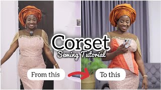 How to SEW a CORSET || OVERBUST - UNDERBUST  CORSET SEWING TUTORIAL || Asymmetrical corset.