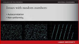 Simulation inputs: Generating Random Numbers