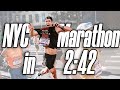 NYC MARATHON WITH GOPRO: Running a PB of 2:42