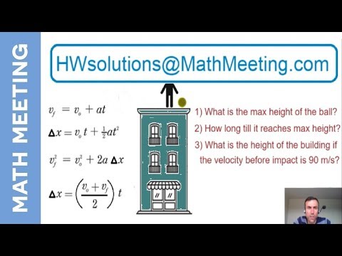 Kinematics - Falling object example (part 2) Kinematics - Falling object example (part 2)