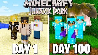 We Survived 100 Days in Jurassic MODDED Minecraft...This is What Happened