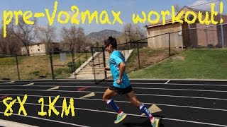 Sage Canaday: Training For an OTQ | Episode 16: Vo2max track workout for Boston Marathon training