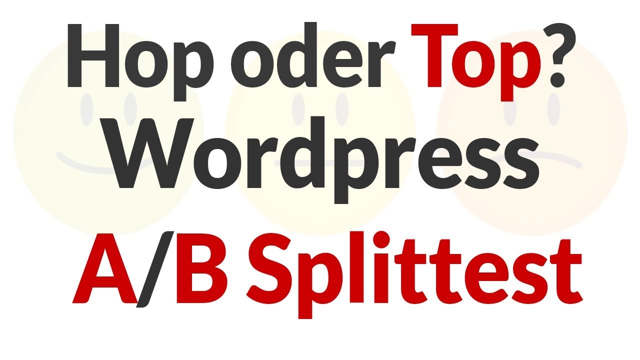 A/B Testing WordPress - WordPress Plugin Splitmagic - YouTube