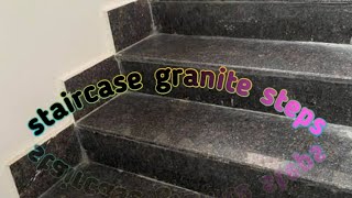 staircase granite steps | How to | படி கிரானைட் போடும் முறை